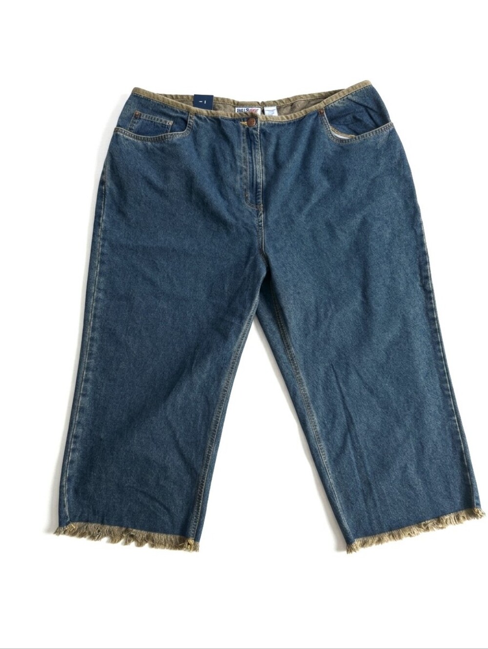 Vintage Women Blue Capris Plus Size  18 W